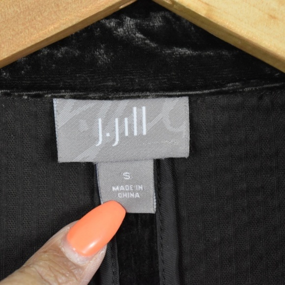 J. Jill Dark Brown Corduroy 3/4 Length Coat Jacket - Picture 6 of 7